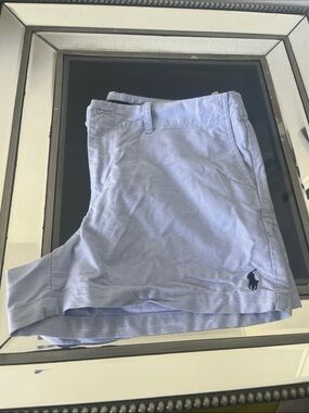 Ralph Lauren Women’s Light Blue Polo Cotton Shorts
